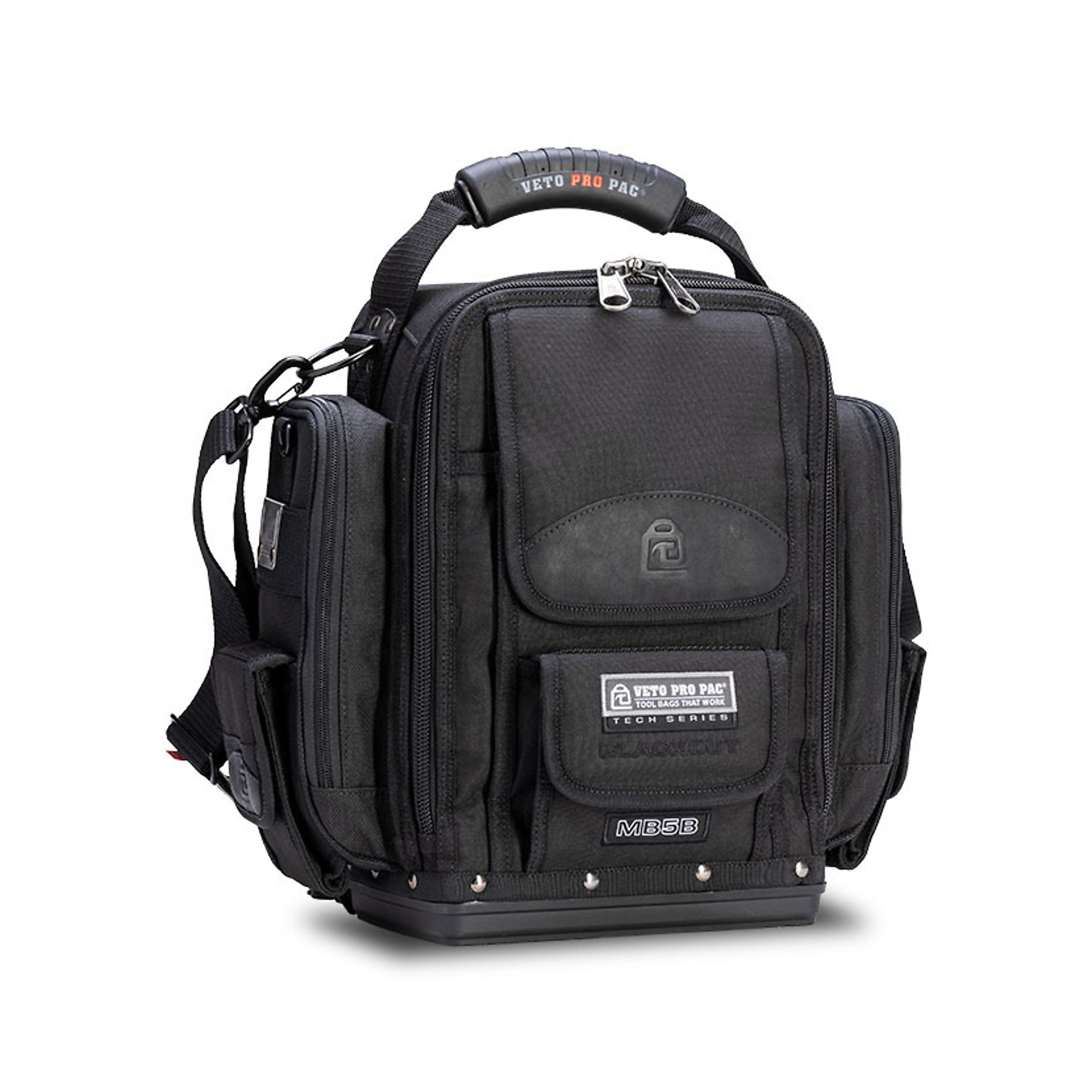 Veto Pro Pac Blackout Meter Bag — Extra-Large, Front Access, Backpack Straps, Model# MB5B Blackout